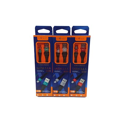 Cabo de Dados Micro Usb V8 3.4A 1mt