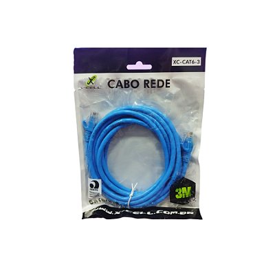 Cabo de Rede Rj 45 3mt Xc-Cat6-3