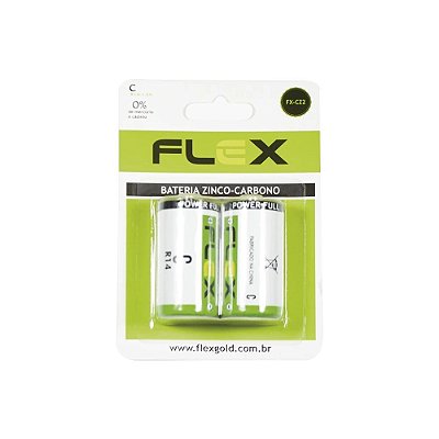 Pilha Tipo C Zinco-Carbono C/ 2 Unid. FX-CK2