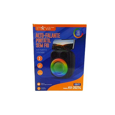 Mini Radio Portatil Sem Fio e Recarregavel