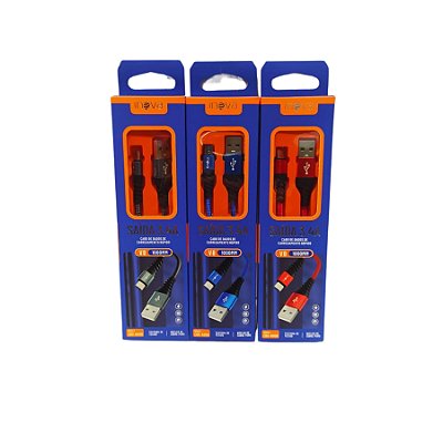 Cabo de Dados Micro Usb V8 3.4A 1mt