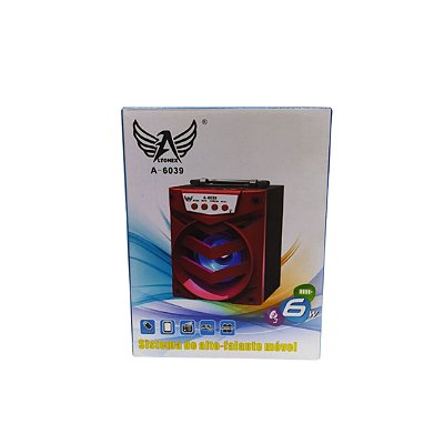 Caixa de Som Bluetooth Fm A-6039