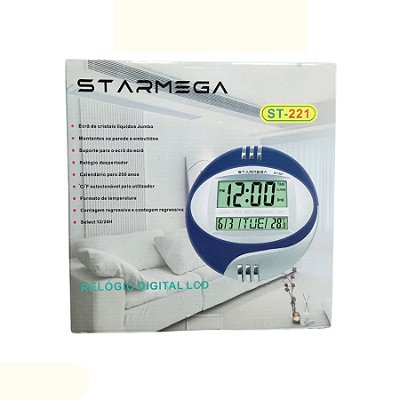 Relogio de Parede Digital Luminoso ST-221
