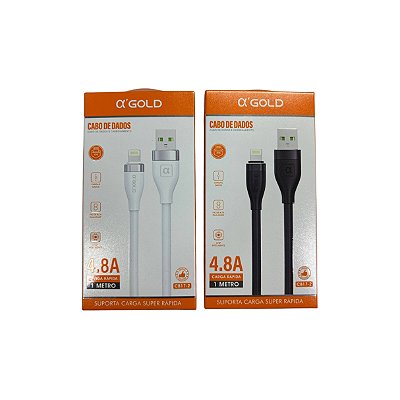 Cabo Usb Para IOS Lightning Carga Rapido 4.8A 1mt CB17-2