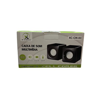 Conjunto C/2 Caixa de Som P/ Computador XC-CM-03