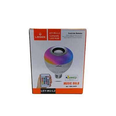 Lampada de Led Colorida Contendo Alto Falante Ley-wj-l2