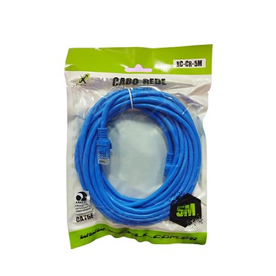Cabo De Rede Rj45 Macho De 5 Metros Xc-Cr-5m