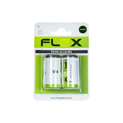 Pilha Tipo C Alcalina C/ 2 Unid. FX-CK2