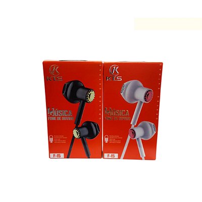 Fone de Ouvido Com Fio F-15