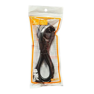 Cabo de Alimentação de Força Para Fonte Tomada 3 Pinos 1.5mt Ley-217