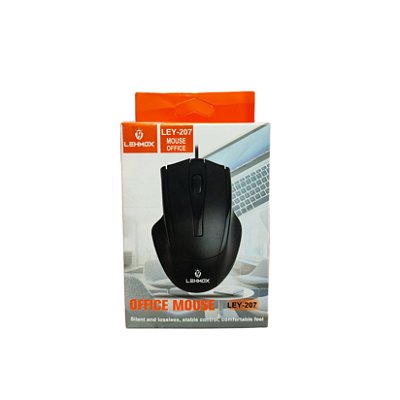 Mouse Para Computador Com Fio Usb Ley-207