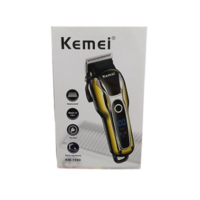 Maquina de Cortar Cabelo Sem Fio KM-1990
