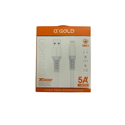 Cabo Usb Para IOS Lightning Turbo 5.0A 1mt CB52-2
