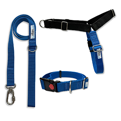 KIT ANTI PUXÃO - NYLON - AZUL E PRETO