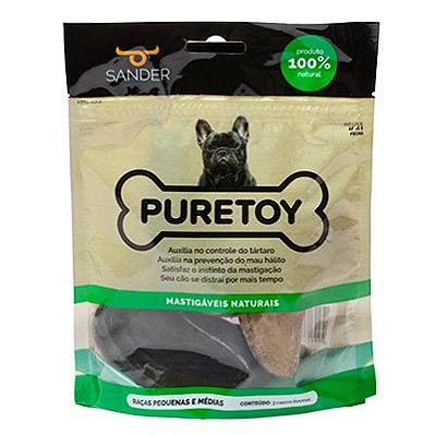 MORDEDOR PARA CÃES CASCO BOVINO  NATURAL PURETOY
