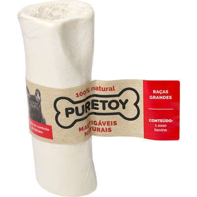 OSSÃO BOVINO PURETOY MORDEDOR PARA CÃES POTE GRANDE