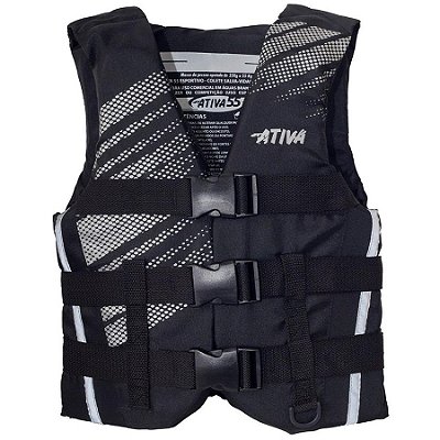 Colete Salva Vidas Ativa 55 Pro G Preto Classe V
