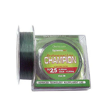 Linha Intergreen Champion Pro Multifilamento 0,10 mm 10 lbs 150 m (4+1) - Verde bandeira