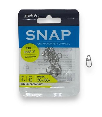 Snap BKK FCL-31 Nº 01 C/ 12 unid - Suporta 30kg