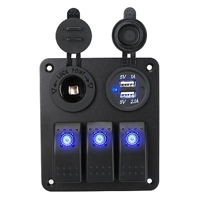Painel Elétrico 3 funções + USB