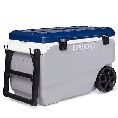 Caixa Térmica Latitude com Rodas Cinza Mar Egeu 85L Igloo