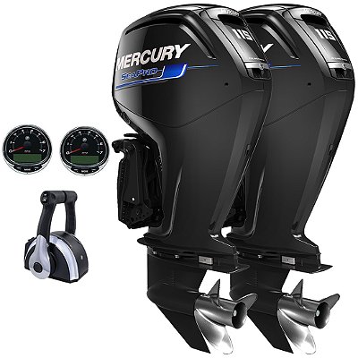 Parelha motor de popa Mercury 2X 115 HP EFI 4T 25" Sea Pro - Faturamento INSCRIÇÃO ESTADUAL E PRODUTOR RURAL REGIÃO NORTE, NORDESTE E CENTRO-OESTE