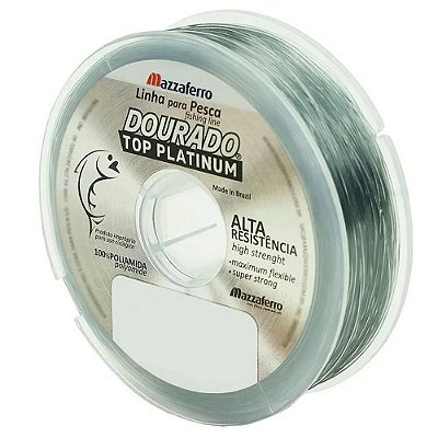 Linha Dourado Top Platinum 0,50mm 300m prateada