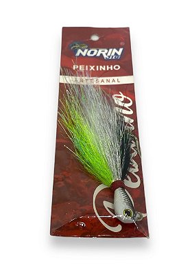 Isca artificial Norin Jig Peixinho PE 01 10g anzol 3/0 Artesanal