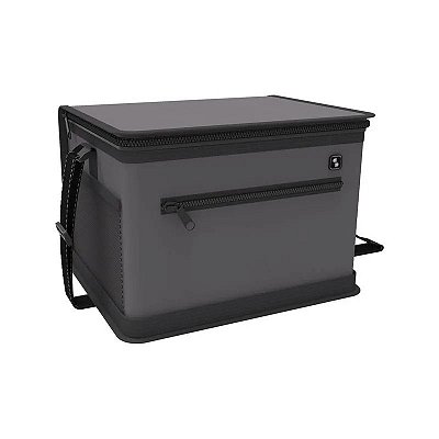 Bolsa Térmica Tropical 12 litros preta/cinza Soprano