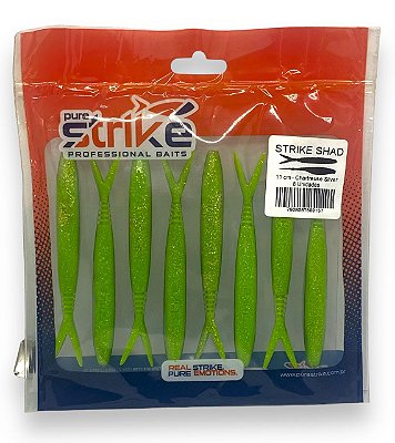 Isca Strike Shad 110 - 11cm Chartreuse Silver