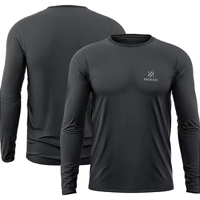 Camiseta Mar Negro c/ Luvinha basica masc cinza escuro G1