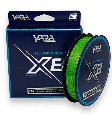 Linha Yara Multifilamento Tournament X8 40lb - 150m