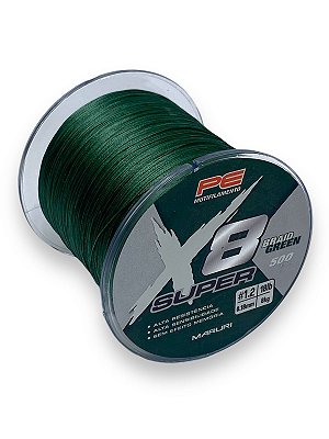 Linha Maruri Multi X8 Super Verde  8X 0,18mm 500m 18lb 8kg