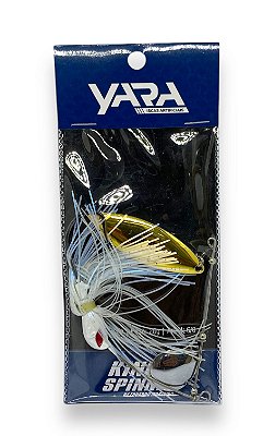 Isca Yara King Spinner 26g anzol 6/0 cor 81 Branco Cintilante  (ks) 4181