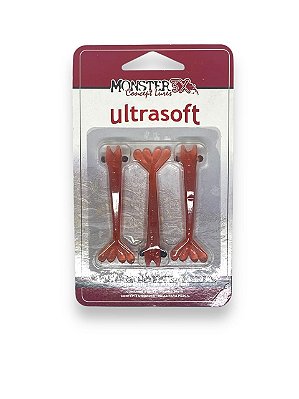 Isca Soft Monster 3X Ultrasoft FISHING ISCAS CAMARÕES ULTRA SOFT 7,5CM - RED 3UN