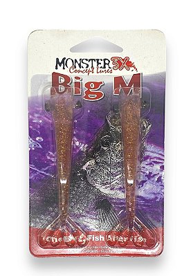Isca Soft Monster 3X FISHING ISCAS CAMARÕES BIG M 12CM - COBRE 2UN