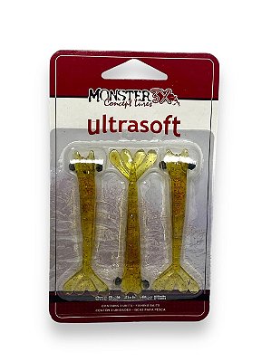 Isca Monster 3X Soft M3X Ultrasoft CAMARÕES ULTRA SOFT 9CM - RED CHÁ 3UN