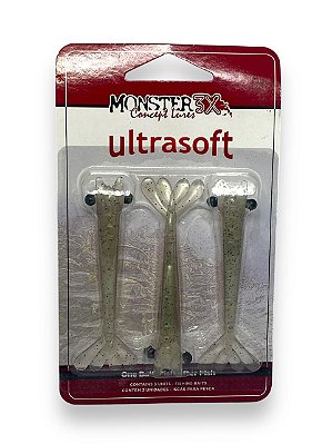 Isca Monster 3X Soft M3X Ultrasoft CAMARÕES ULTRA SOFT 9CM - LIVE BAIT 3UN