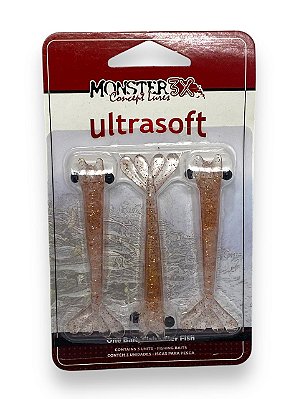 Isca Monster 3X Soft M3X Ultrasoft CAMARÕES ULTRA SOFT 9CM - COBRE 3UN