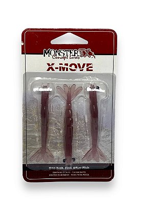 Isca Monster 3X Soft CAMARÕES X-MOVE 9CM - BEET 3UN