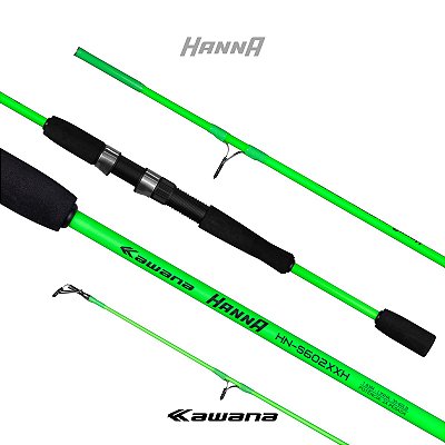 Vara Kawana Hanna HN-S602XXH 1,83m 60lb 2 partes - molinete