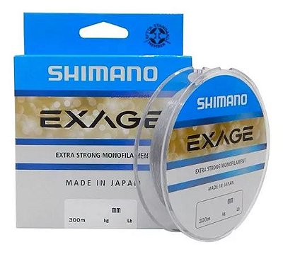 Linha Monofilamento Shimano Exage 150m 0,305mm 16,5Lb