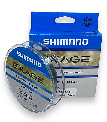 Linha Monofilamento Shimano Exage 150m 0,255mm 12,12Lb
