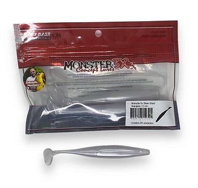 Isca Monster 3X Soft SLOW SHAD 12CM - MANJUBA 3UN
