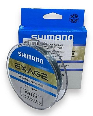 Linha Monofilamento Shimano Exage 150m 0,355mm 22,9Lb