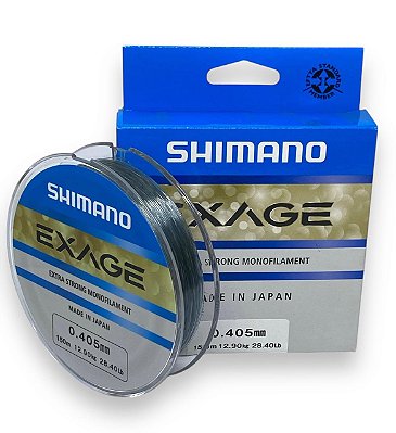 Linha Monofilamento Shimano Exage 150m 0,405mm 28,4Lb