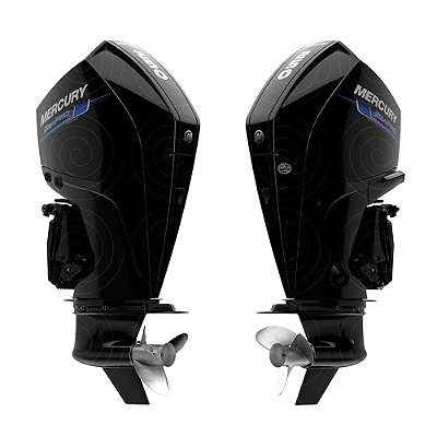 Parelha de Motor de Popa Mercury 2X 250 HP EFI 4T V8 Sea Pro - Rabeta XL 25 polegadas Comando Duplo Mecanico - Preço para PJ ou Produtor Rural