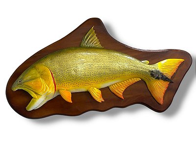Peixe Dourado de Parede de Resina Ornamental
