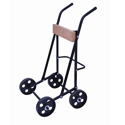 Carrinho motor até 30HP Plus 04 rodas preto