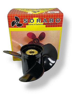 Hélice Mercury 30/70 2T e 50/60 4T 10 1/8 x 15 - Marca Sorabo